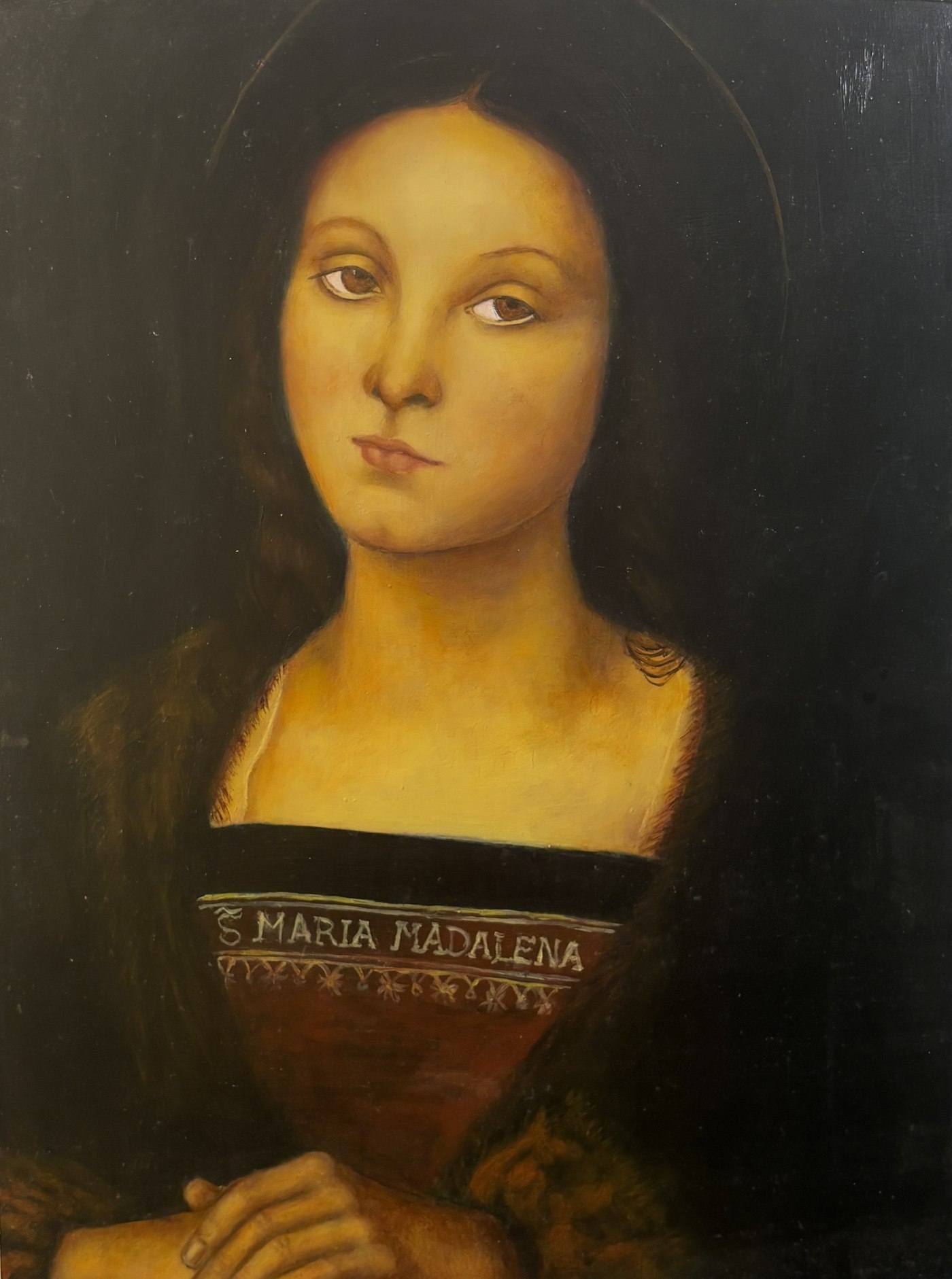 Dina Attia — oil painting, Santa Maria Maddalena, master copy