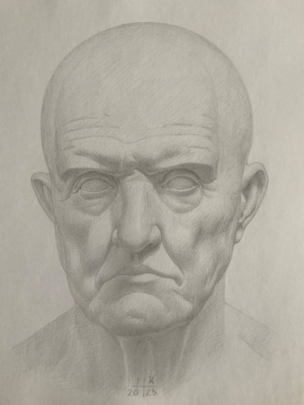 Study of a Roman sculpture