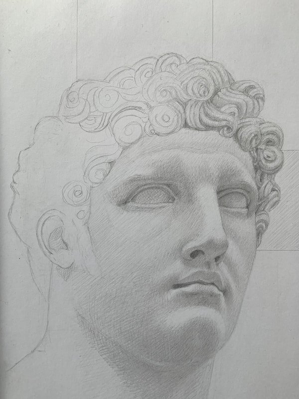 Study of a Roman sculpture