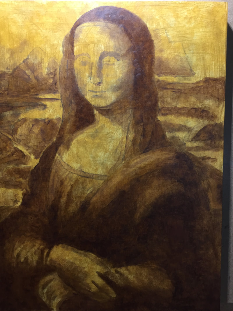 Mona Lisa underpainting