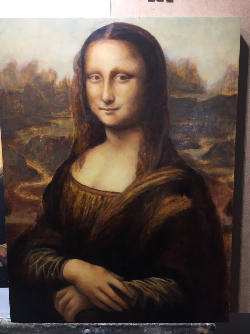 Mona Lisa first colours