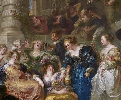 Rubens The Garden of Love detail original