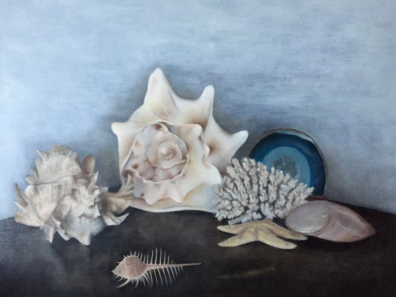 Still life with shells student work