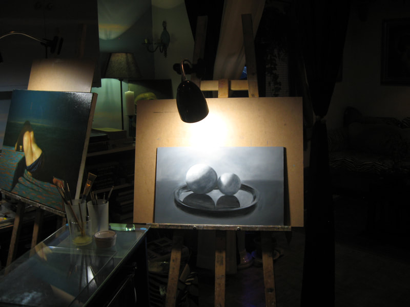 Evening class in studio