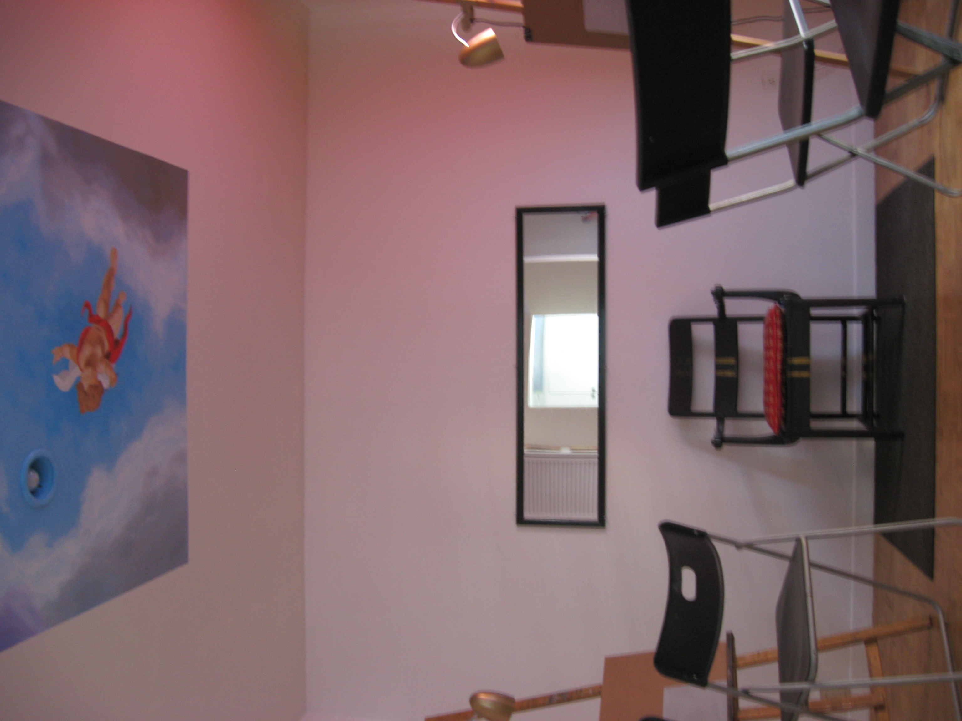 Studio with ceiling painting