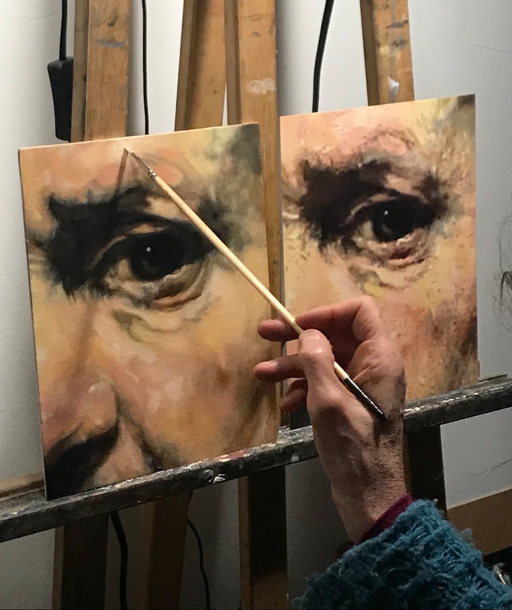 Studio — painting in progress
